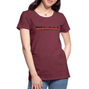 K9s Lead the Way - SAR - Women’s Premium T-Shirt - heather burgundy