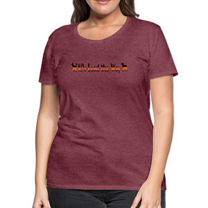 K9s Lead the Way - SAR - Women’s Premium T-Shirt - heather burgundy