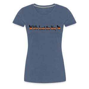 K9s Lead the Way - SAR - Women’s Premium T-Shirt - heather blue