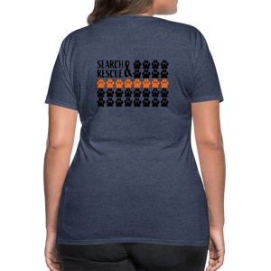 K9s Lead the Way - SAR - Women’s Premium T-Shirt - heather blue