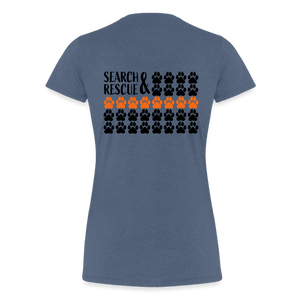 K9s Lead the Way - SAR - Women’s Premium T-Shirt - heather blue