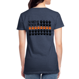 K9s Lead the Way - SAR - Women’s Premium T-Shirt - heather blue