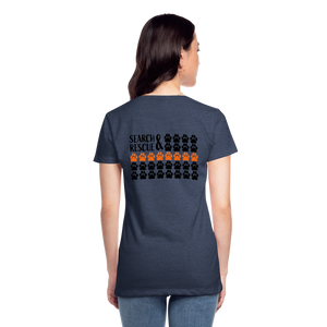 K9s Lead the Way - SAR - Women’s Premium T-Shirt - heather blue