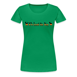 K9s Lead the Way - SAR - Women’s Premium T-Shirt - kelly green