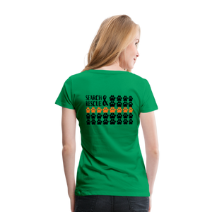 K9s Lead the Way - SAR - Women’s Premium T-Shirt - kelly green