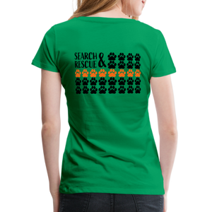 K9s Lead the Way - SAR - Women’s Premium T-Shirt - kelly green