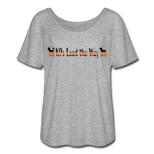 K9s Lead the Way - SAR - Women’s Flowy T-Shirt - heather gray