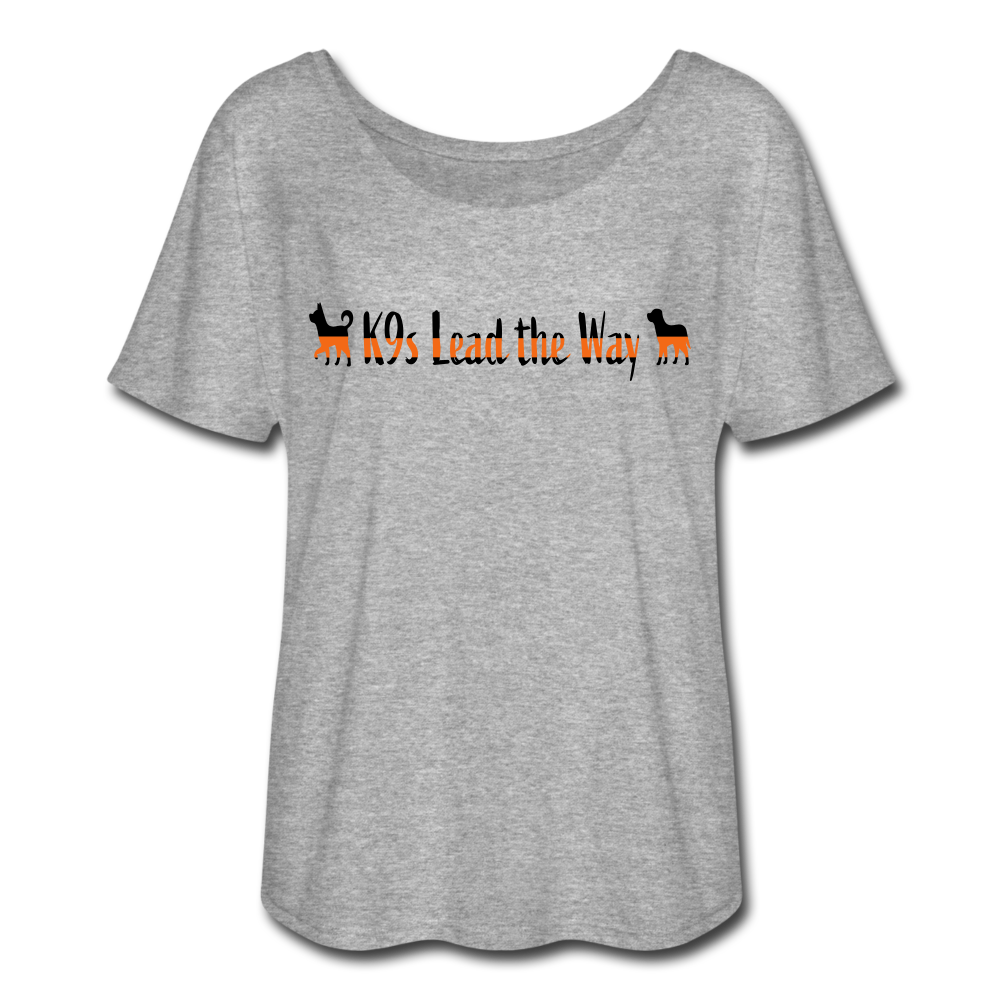 K9s Lead the Way - SAR - Women’s Flowy T-Shirt - heather gray