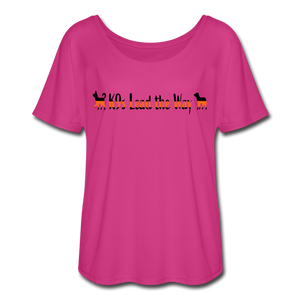 K9s Lead the Way - SAR - Women’s Flowy T-Shirt - dark pink