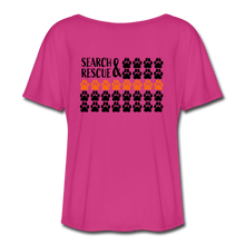 Load image into Gallery viewer, K9s Lead the Way - SAR - Women’s Flowy T-Shirt - dark pink
