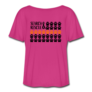 K9s Lead the Way - SAR - Women’s Flowy T-Shirt - dark pink