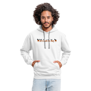 K9s Lead the Way - SAR - Contrast Hoodie - white/gray