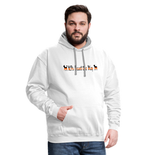 Load image into Gallery viewer, K9s Lead the Way - SAR - Contrast Hoodie - white/gray
