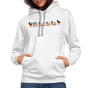 K9s Lead the Way - SAR - Contrast Hoodie - white/gray