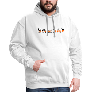 K9s Lead the Way - SAR - Contrast Hoodie - white/gray