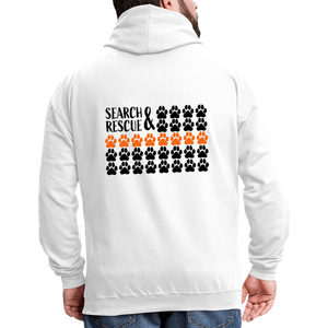 K9s Lead the Way - SAR - Contrast Hoodie - white/gray