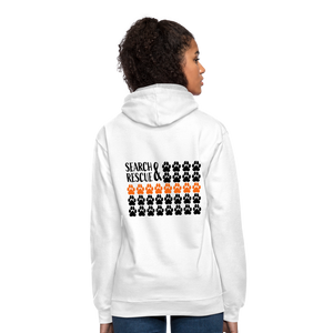 K9s Lead the Way - SAR - Contrast Hoodie - white/gray