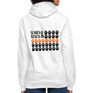 K9s Lead the Way - SAR - Contrast Hoodie - white/gray