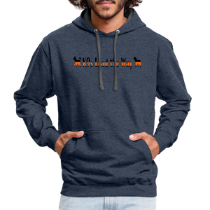 K9s Lead the Way - SAR - Contrast Hoodie - indigo heather/asphalt