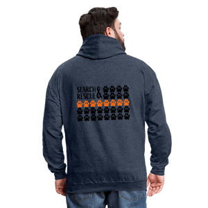 K9s Lead the Way - SAR - Contrast Hoodie - indigo heather/asphalt