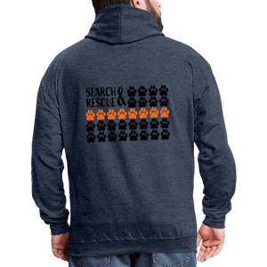 K9s Lead the Way - SAR - Contrast Hoodie - indigo heather/asphalt