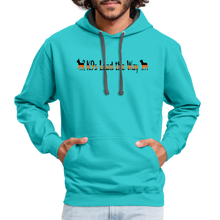 Load image into Gallery viewer, K9s Lead the Way - SAR - Contrast Hoodie - scuba blue/asphalt
