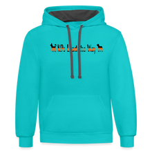 Load image into Gallery viewer, K9s Lead the Way - SAR - Contrast Hoodie - scuba blue/asphalt
