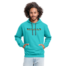 Load image into Gallery viewer, K9s Lead the Way - SAR - Contrast Hoodie - scuba blue/asphalt
