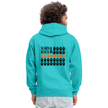 Load image into Gallery viewer, K9s Lead the Way - SAR - Contrast Hoodie - scuba blue/asphalt

