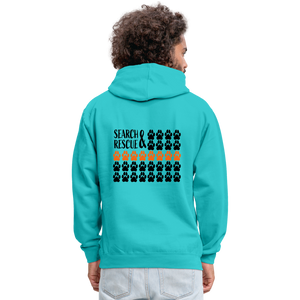 K9s Lead the Way - SAR - Contrast Hoodie - scuba blue/asphalt
