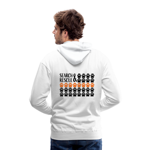 K9s Lead the Way - SAR - Men’s Premium Hoodie - white