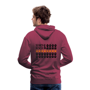 K9s Lead the Way - SAR - Men’s Premium Hoodie - burgundy