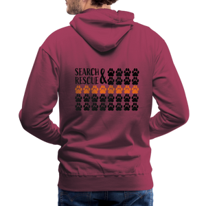 K9s Lead the Way - SAR - Men’s Premium Hoodie - burgundy