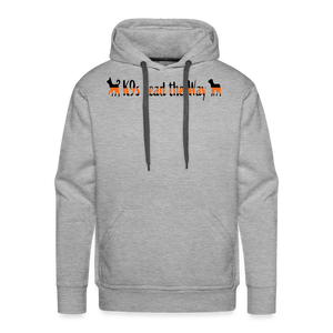 K9s Lead the Way - SAR - Men’s Premium Hoodie - heather grey