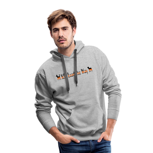 K9s Lead the Way - SAR - Men’s Premium Hoodie - heather grey