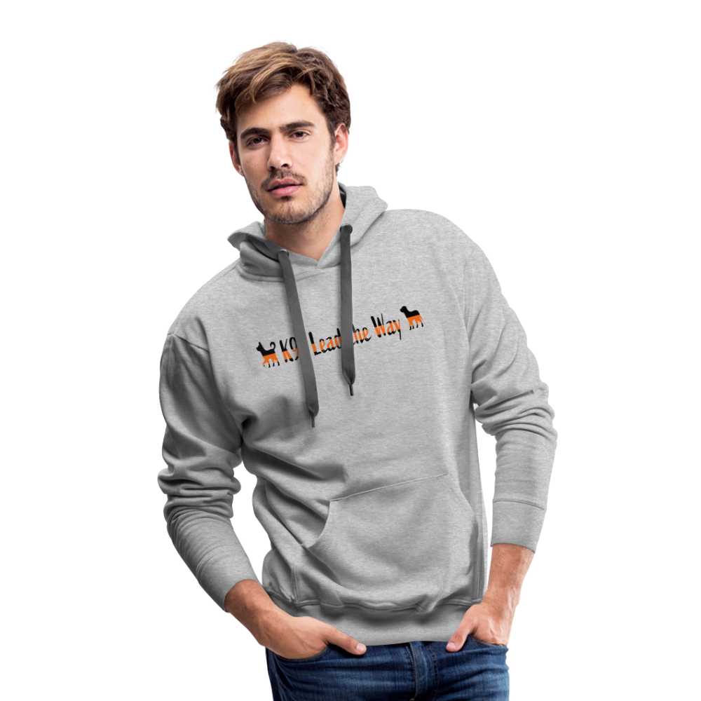 K9s Lead the Way - SAR - Men’s Premium Hoodie - heather grey