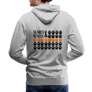 K9s Lead the Way - SAR - Men’s Premium Hoodie - heather grey