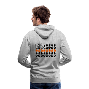 K9s Lead the Way - SAR - Men’s Premium Hoodie - heather grey