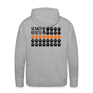 K9s Lead the Way - SAR - Men’s Premium Hoodie - heather grey