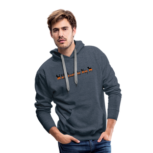 K9s Lead the Way - SAR - Men’s Premium Hoodie - heather denim