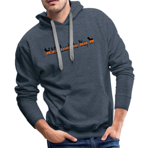 K9s Lead the Way - SAR - Men’s Premium Hoodie - heather denim