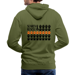 K9s Lead the Way - SAR - Men’s Premium Hoodie - olive green