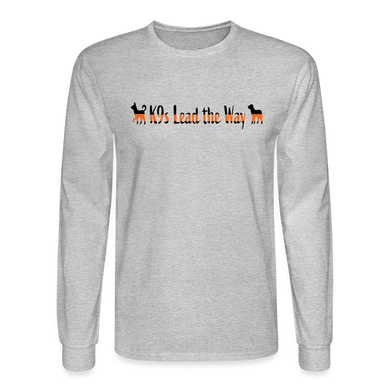 K9s Lead the Way - SAR - Men's Long Sleeve T-Shirt - heather gray