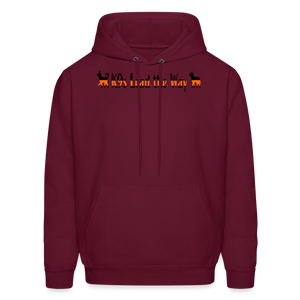 K9s Lead the Way - SAR - Men's Hoodie - burgundy