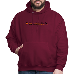 K9s Lead the Way - SAR - Men's Hoodie - burgundy