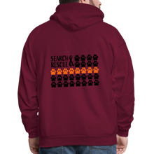 Load image into Gallery viewer, K9s Lead the Way - SAR - Men&#39;s Hoodie - burgundy
