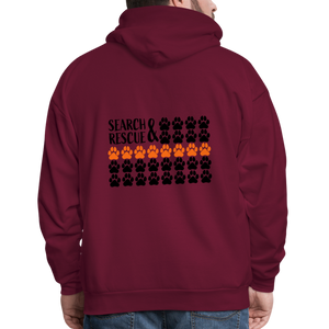 K9s Lead the Way - SAR - Men's Hoodie - burgundy