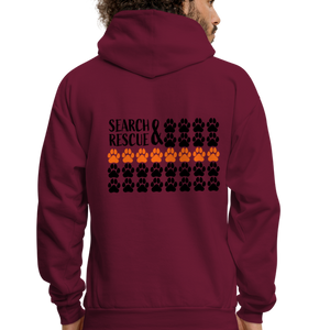 K9s Lead the Way - SAR - Men's Hoodie - burgundy