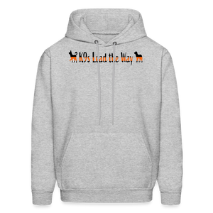 K9s Lead the Way - SAR - Men's Hoodie - heather gray