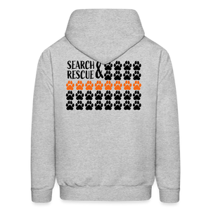 K9s Lead the Way - SAR - Men's Hoodie - heather gray